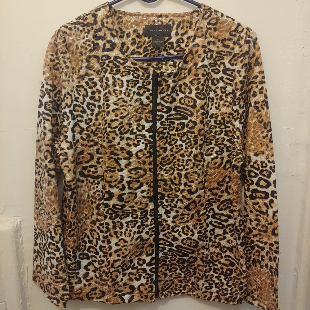 Jaguar print light jacket